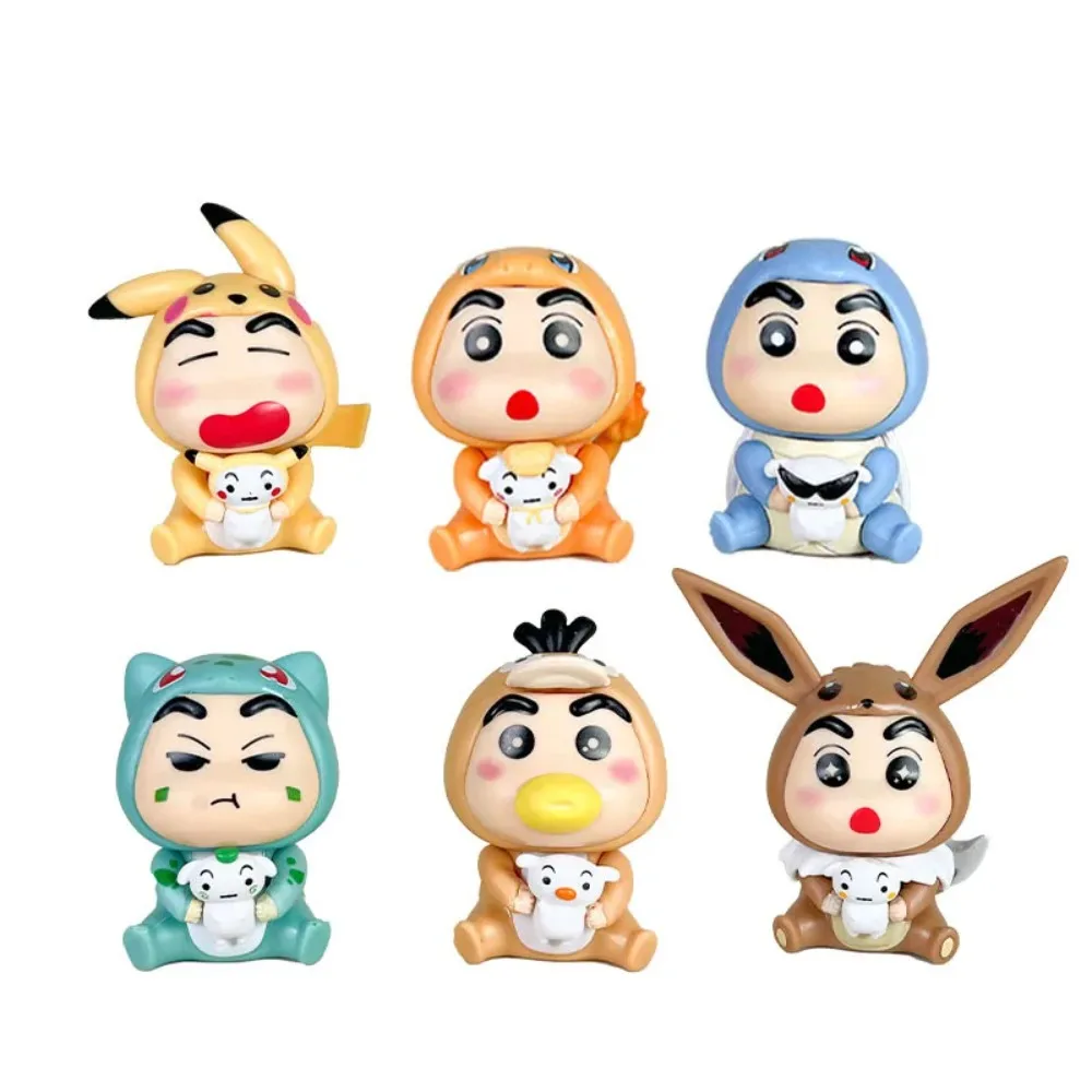 Anime Crayon Shin-chan Blind Box Cos Pikachu Blind Bag Doll Collection Model Figuur Speelgoed Verrassing Mystery Box Lucky Bag Geschenken Speelgoed