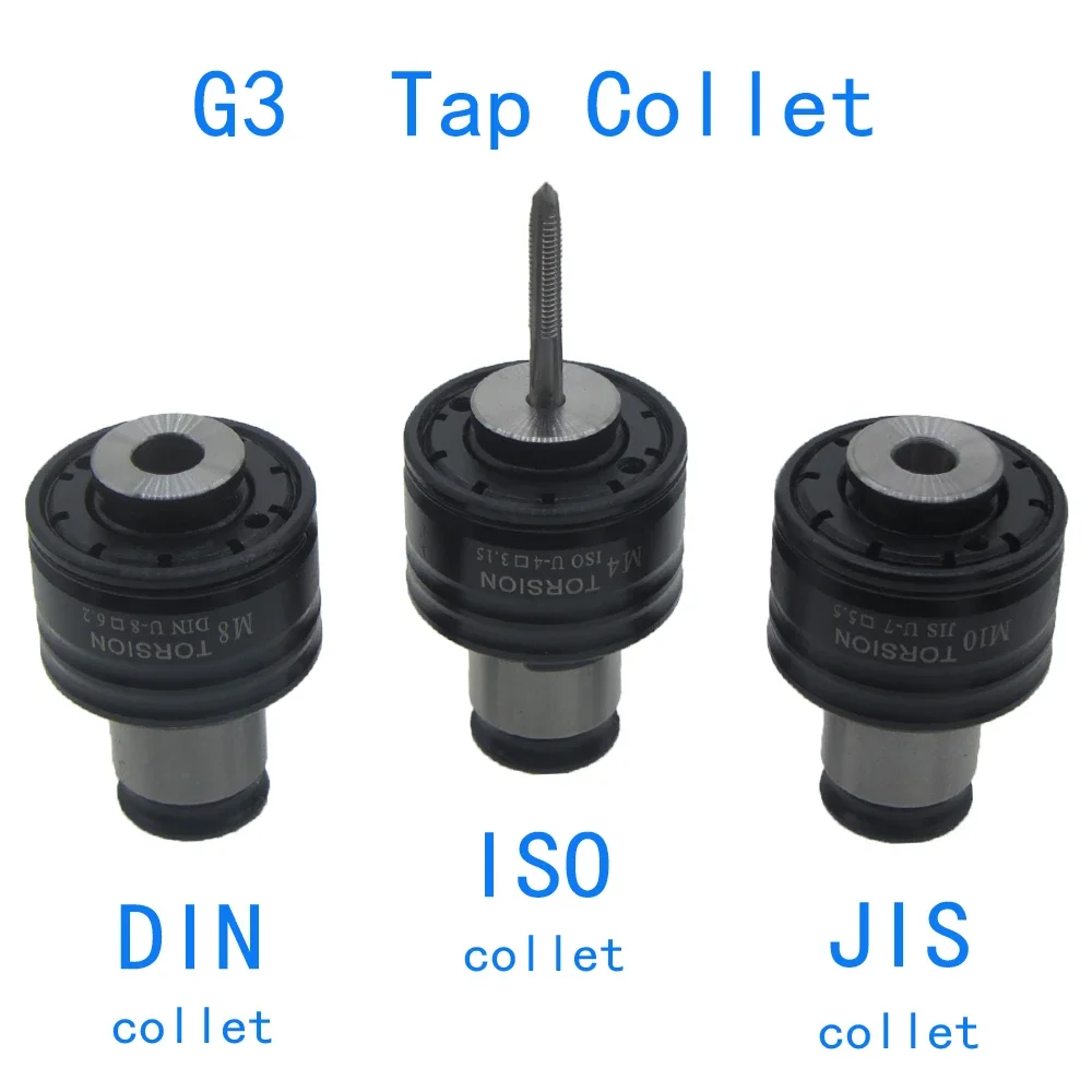 G3 Taps Collets Tapping Chuck GT12 M3 M4 M6 M10 M12 Chuck Overload Protection ISO Standard Anti-broken For CNC Machine Tapping