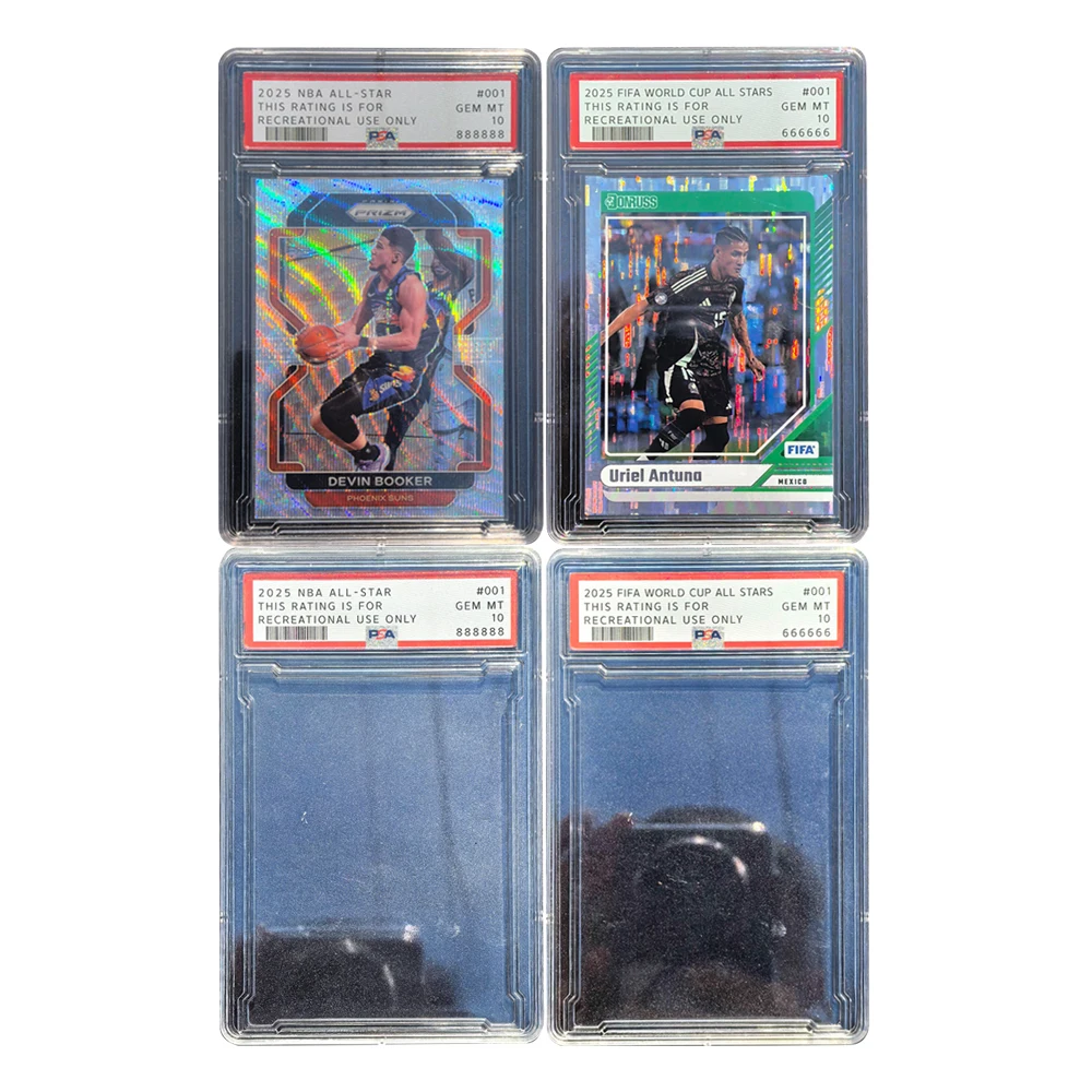 

World Cup All Stars DIY Football PSA Plastic Card Brick Collector Card Protective Shell 63x88 Card not Included Custom star Card