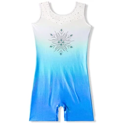 Children One Piece Sleeveless Ballet Leotard Girls Diamond Gymnastics Practice Clothes Ballerina Performance Dance Aisha Costume