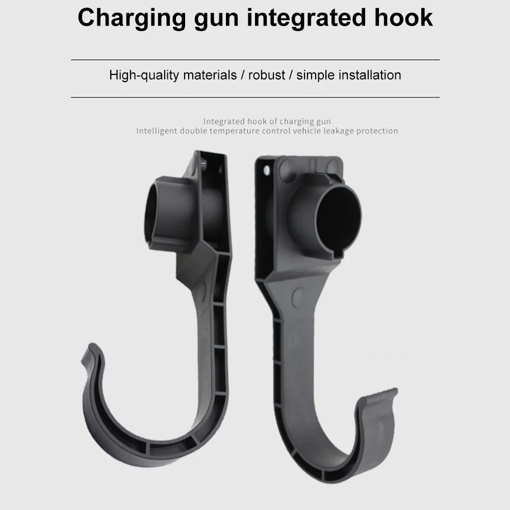 EV Charger Type 1 Holder Wall Mount Bracket Electric Car Charging Cable Organizer EV Charger Hook For J1772 Type1 Connector