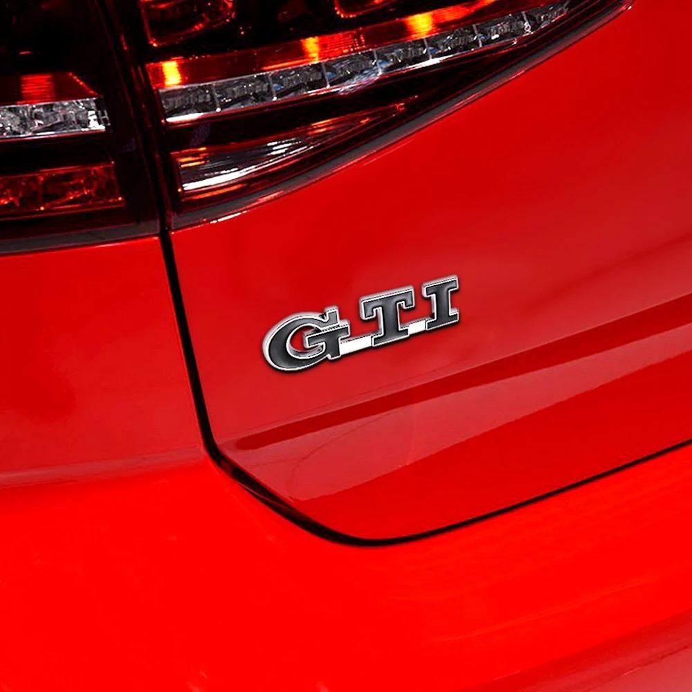 3D Metal Car Letters GLI Logo Rear Trunk Front Grill Badge Emblem Sticker Decals For Volkswagen VW Golf Jetta GTI Accessories