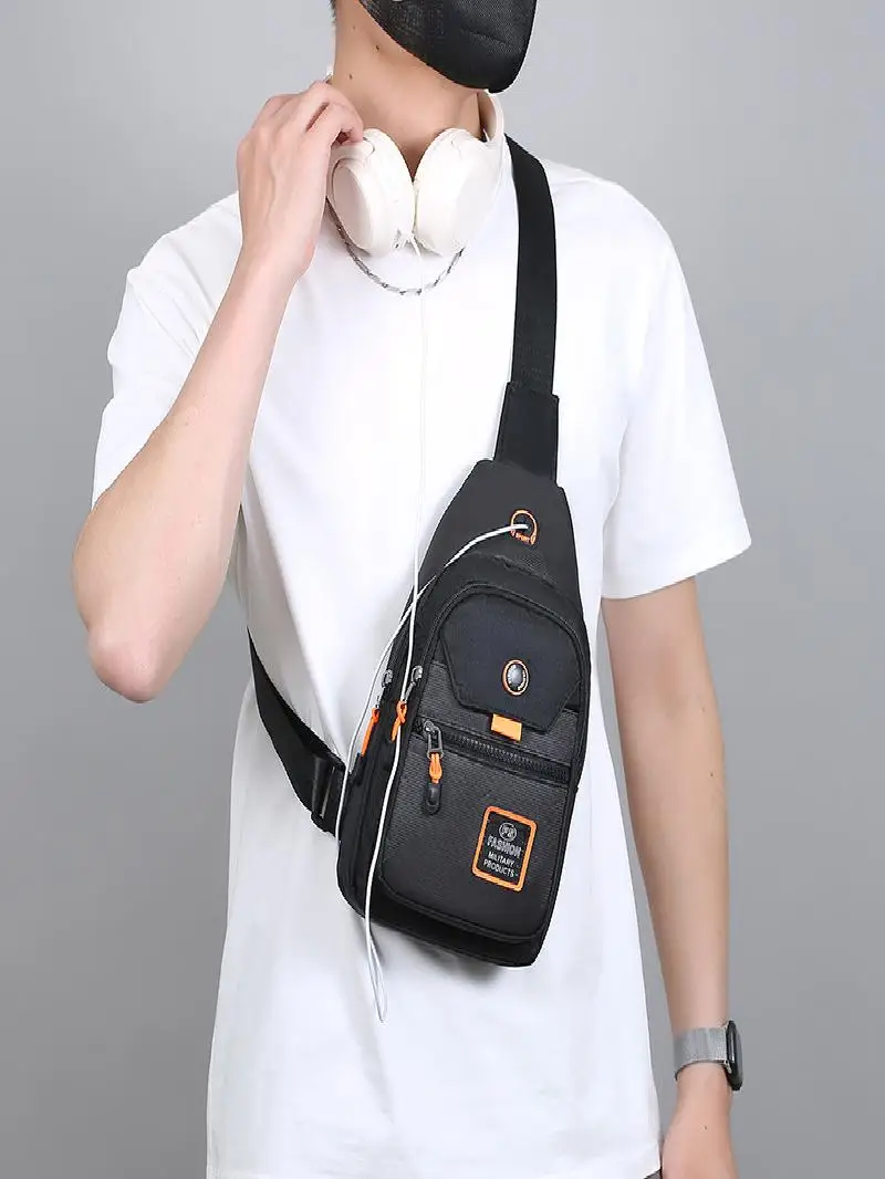 Men's Nylon Chest Bag - alternate angle
