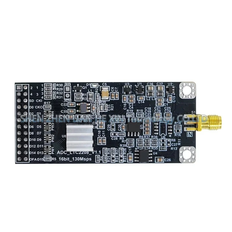 LTC2208 High-Speed 16-Bit Single-Channel ADC Module 130MSPS for FPGA