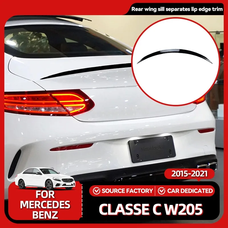 

Interior Stickers For Mercedes Benz C Class W205 C205 C43 C63 C180 C200 C300 C350 AMG Coupe 2015-2021 Rear Car Spoiler Wing Trun