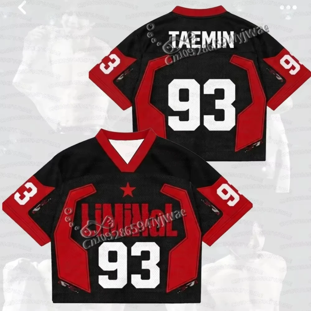 Sommer Damen- und Herren-Sonderedition Casual Kpop-Fan-Geschenk Liminal Taemin World Tour Jersey Kurzarm-T-Shirt Oberteil – Detail 3