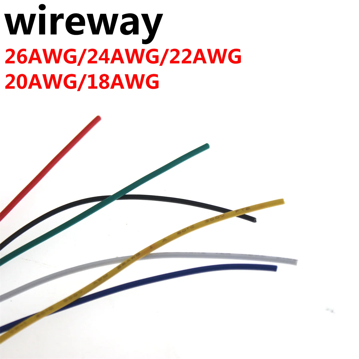 

10M Electronic Wire Tinned Copper Cable PVC Insulated 18AWG 20AWG 22AWG 24AWG 26AWG White/Black UL1007