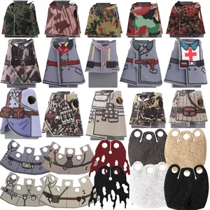 MOC-SOVIETIC MILITARES USS CONSTRUCTION BLOCKS, Soldier Figures, Western Cowboy, Detective Militium, Pilot Weapon, Green toy, Present Bricks, K014 4 Main sales hat of the American cavalry - №2