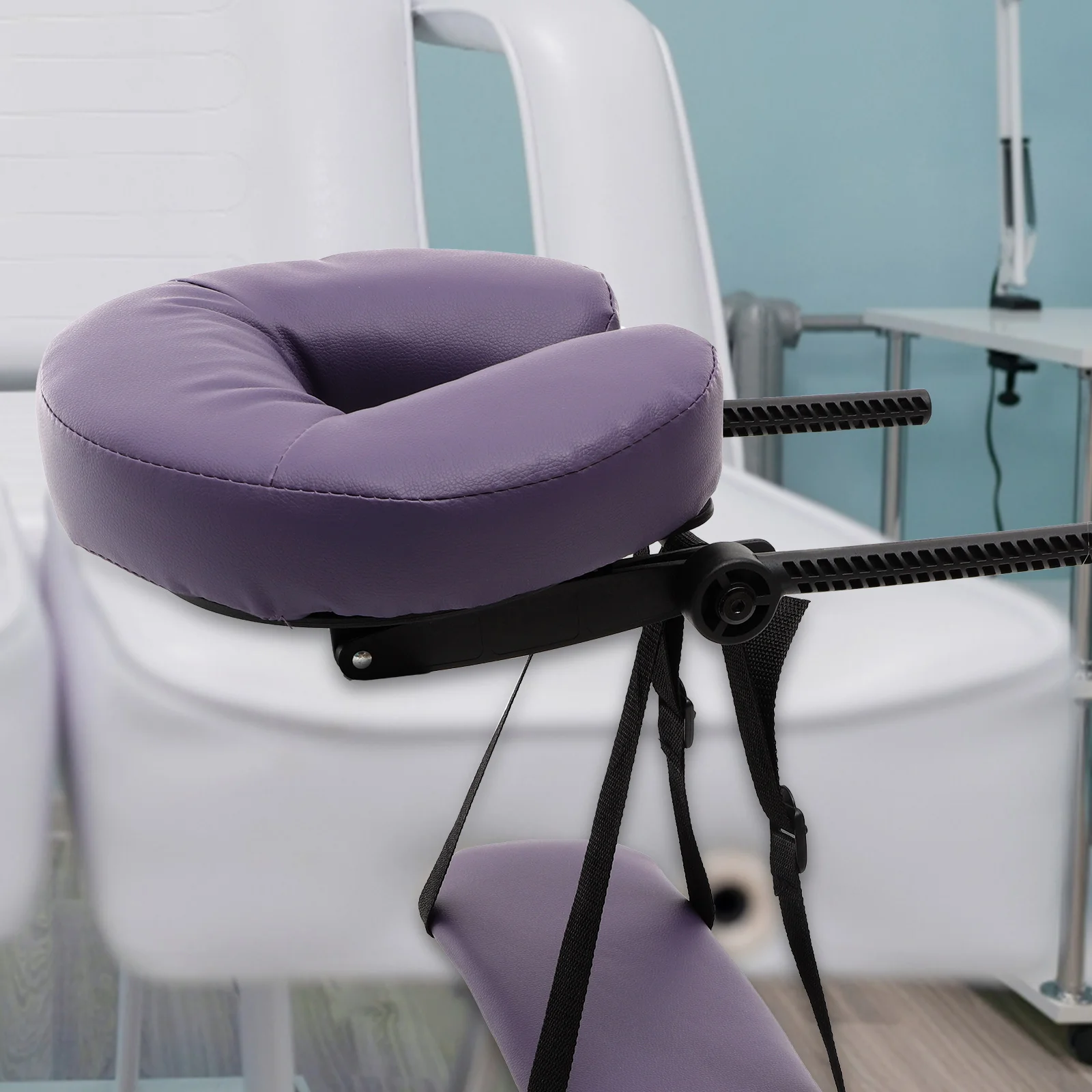 

1 комплект массажной подушки для подголовника для салона красоты, спа, регулируемая подставка для поддержки лица, удобная подушка для массажного стола