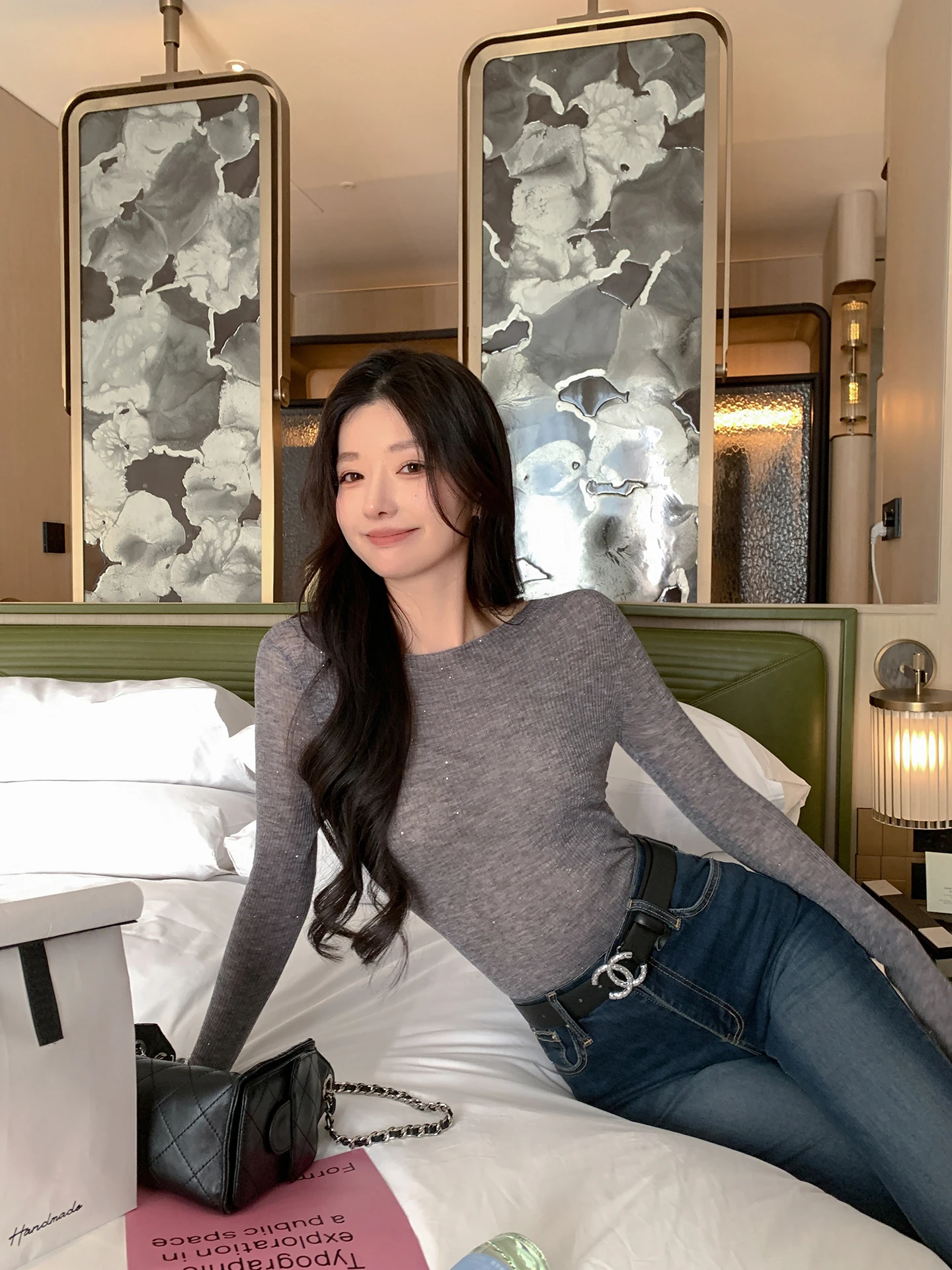 

Женская трикотажная кофта ADA MISS, приталенная, весенняя новинка, мягкая шерстяная, длинный рукав, на одно плечо, с жемчужными бусинами, легкая, тонкая, дышащая...