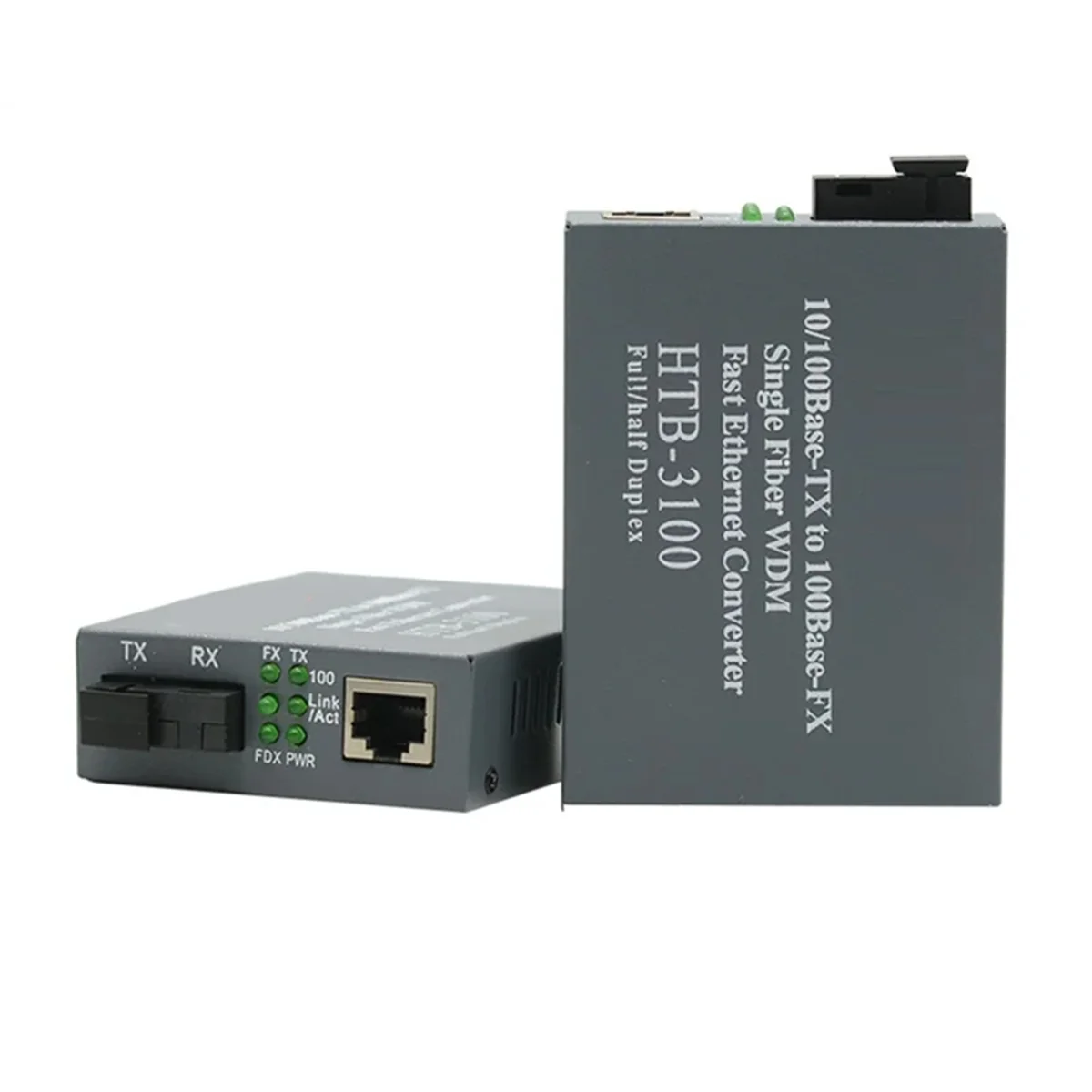 -3100 SFP Media Converter Optical Fiber Single-Mode 1310/1550nm Popular Ethernet Switch WDM Media Converter EU Plug