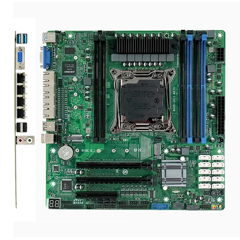 Imagem -02 - Kit Motherboard para Servidores 2680 v4 Ddr4 64gb Apto para Firewalls Abonnement Vpn Máquinas Virtuais Routers 4x2.5ge 10x Raid Sata Novo C612