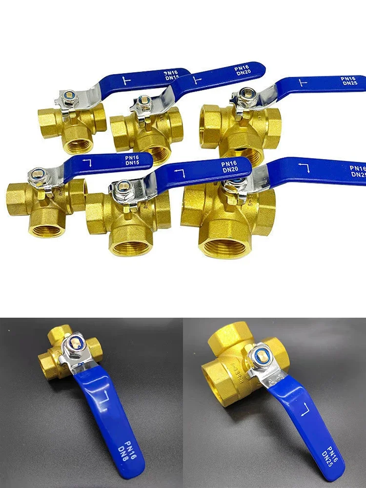 

3 Way Ball Valve Connector Adapter For Water Oil Air Gas L/T Bore Valve Ball Valve For Water Oil Gas