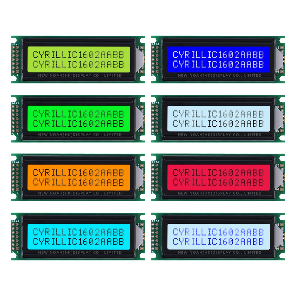 Cyrillic Orange Light Black Letters 1602B1 Character Display Screen 1602 LCD Interface 14PIN ST7066U 16X2 Character Screen