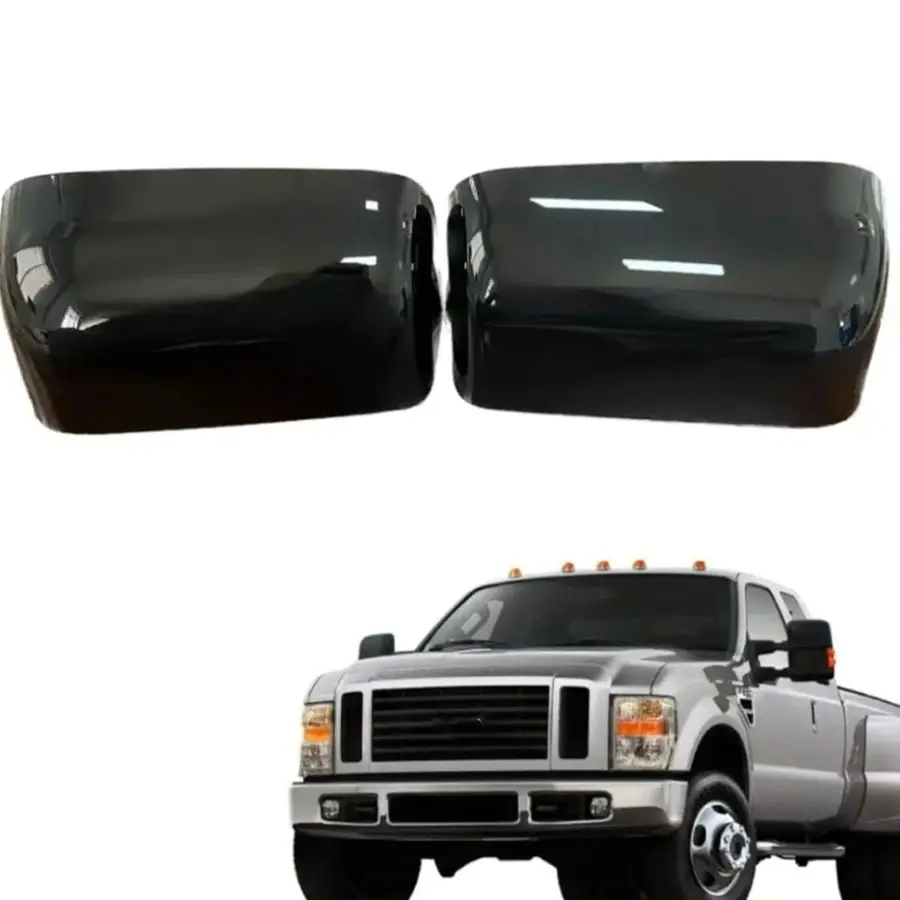 

Черные верхние накладки на половину зеркал, накладка, совместимая с Ford F250 F350 F450 20082016, аксессуары для буксировки Super Duty, черный