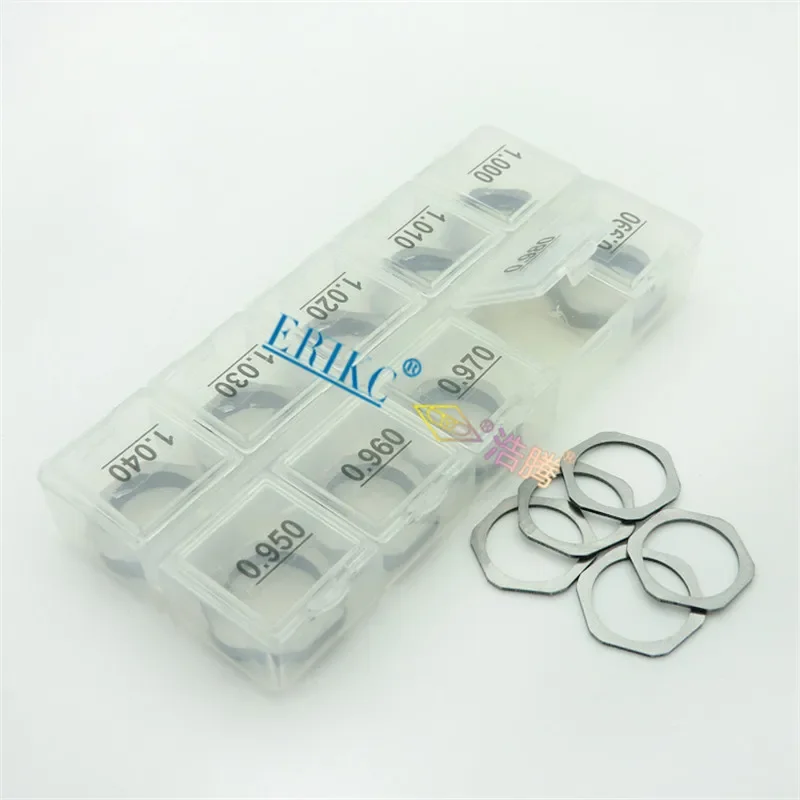 50 Pieces Washer B12 CR Injector Adjustment Shims, New Fuel Injection Washer Size: 0.95mm-1.04mm for BOSCH Injectors