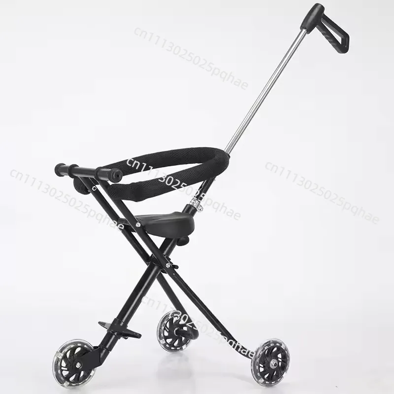 Baby Walking Artifact Children's Trolley Simple and Lightweight Folding Baby Three-wheeled Out Baby Walking Artifact