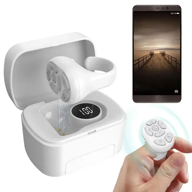 

ZLRLMHY Bluetooths Remote Control Air Ring Remote For Smartphone For Phone Camera Remote ShutterTiktoks Scrolling Ring