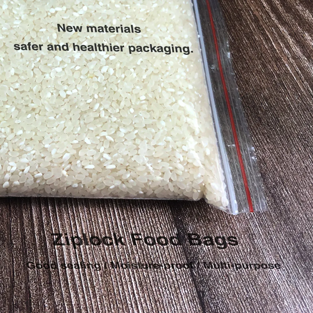 再封可能なプラスチックバッグ,100,再封可能,透明,食品保存袋,真空フレッシュ化,ピース/パック