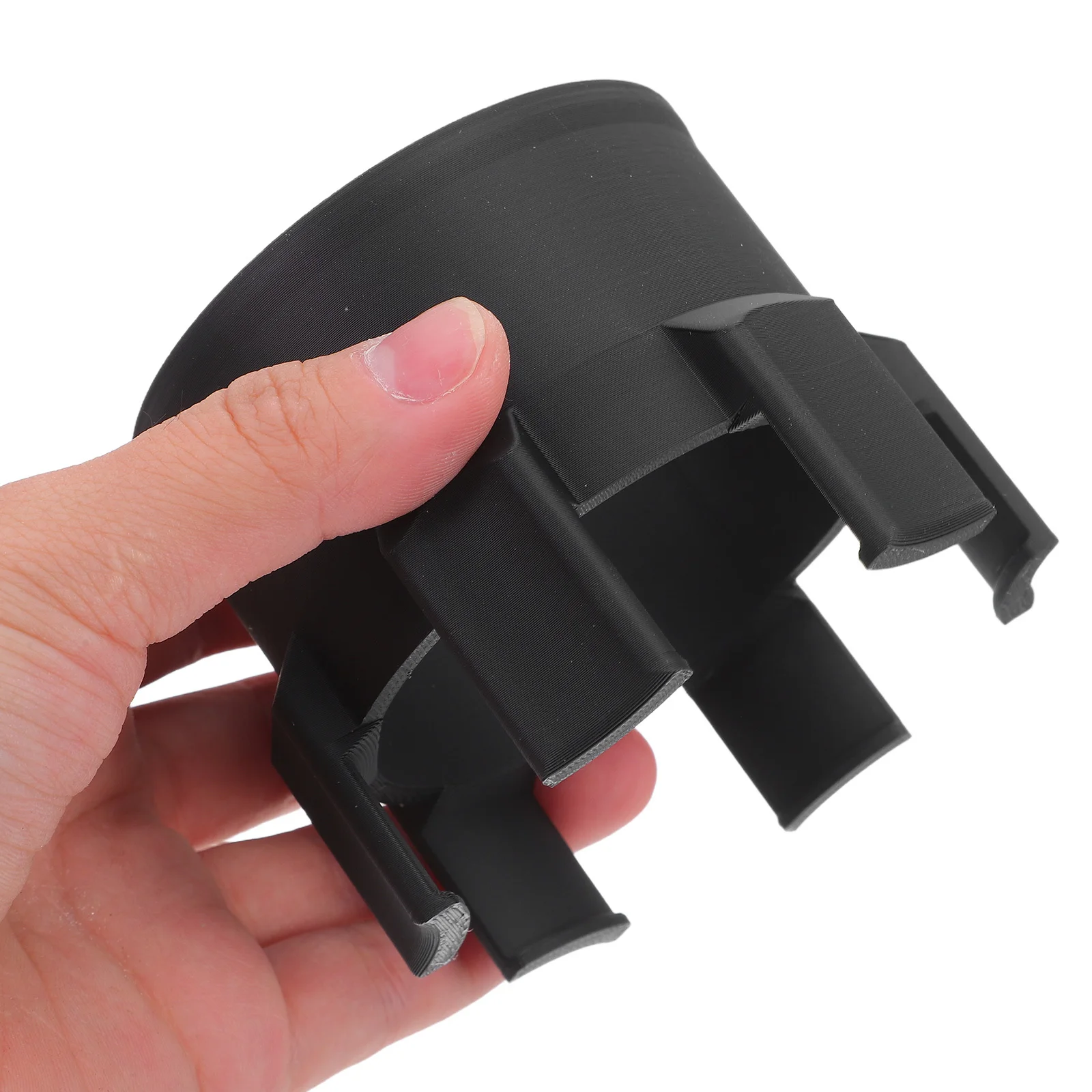 

Snowmobile Gas Cap Can Holder Black Metal Compact Durable Beverage Bracket Antislip For Winter Riding Snowmobile Accessories