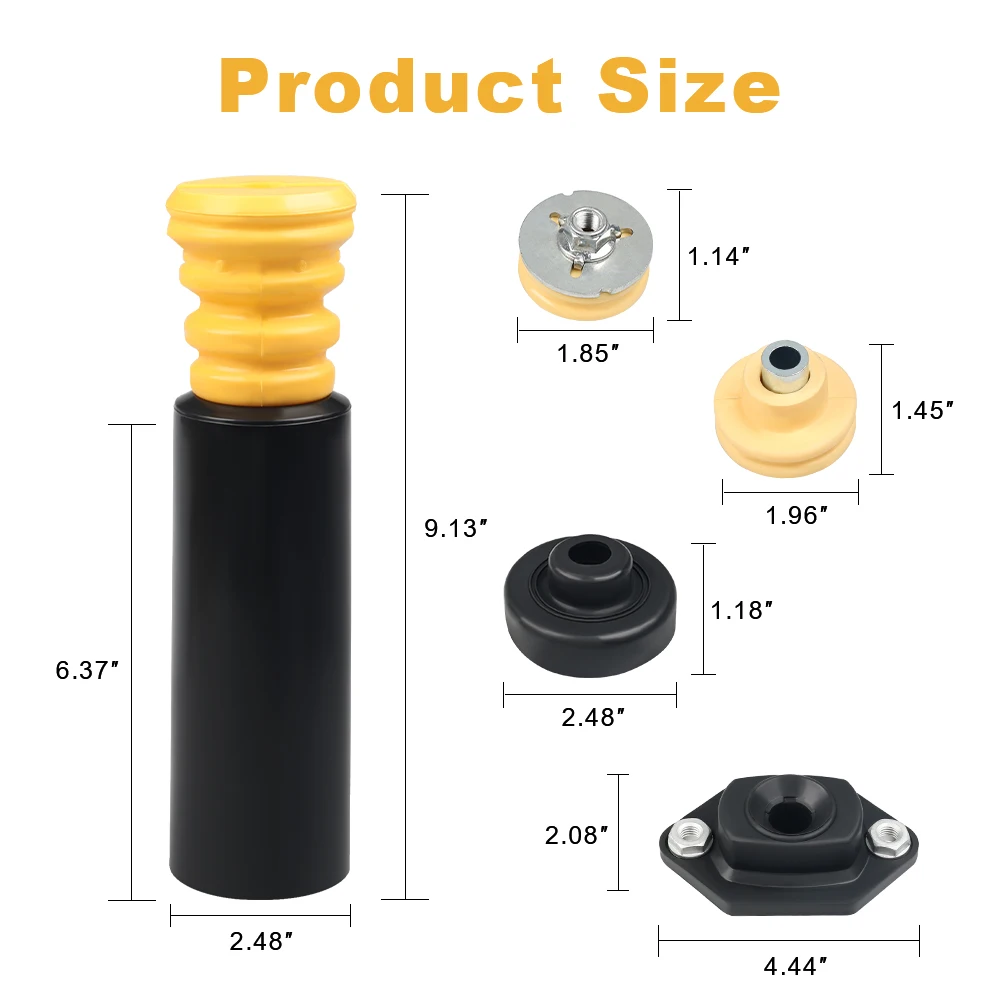 Rear Upper Lower Shock Absorber Mount and Bump Stops Kit For BMW E82 E87 E88 E90 E92 06-13 33506767010 33526768544 33536767334