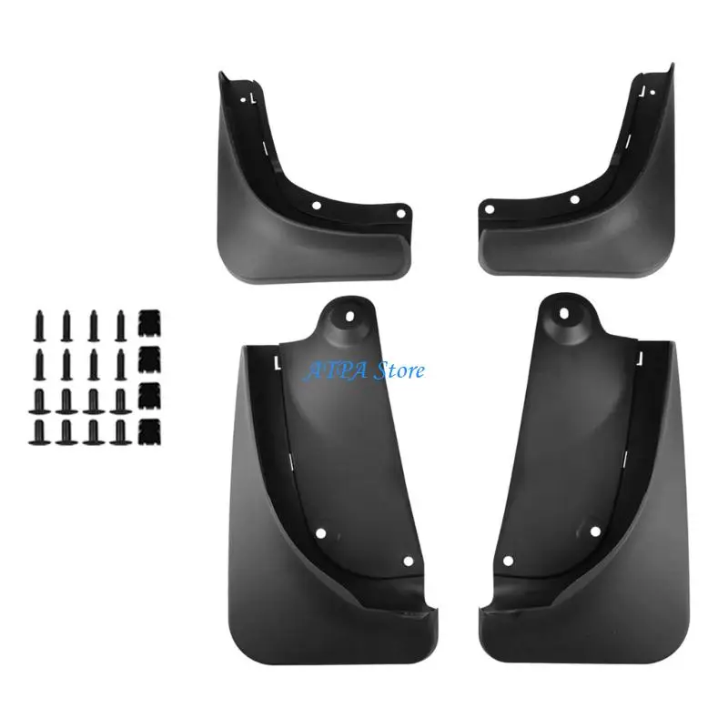 

U13C Wheel Mudguards High Effect Resistance Automotive Guard Protectors Quick Mount System Simple Installation for
