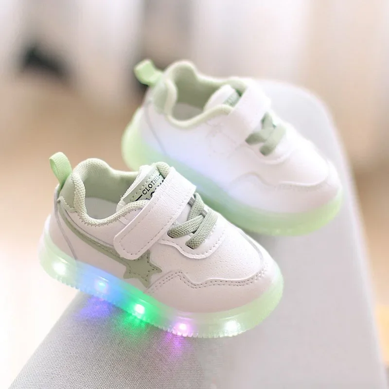 Discounted Baby Led Lights Shoes High Quality Girls Boys Soft Bottom Sneakers Sports Running Excellent First Walkers Infant