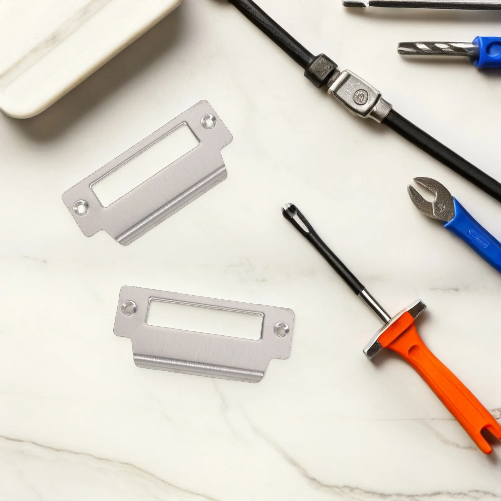 Placa de greve de porta, 6 peças, aço inoxidável de alta qualidade, durável, instalação rápida, melhor substituição para idosos quebrados