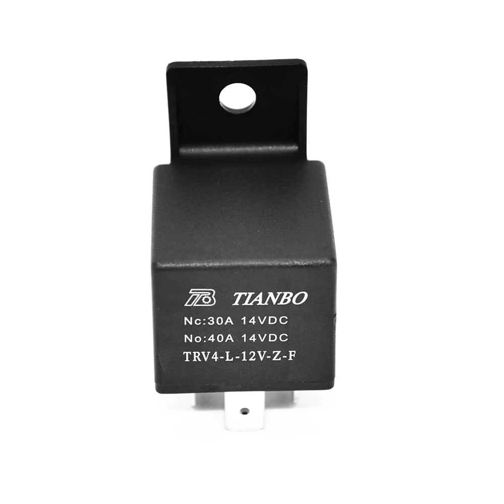 TRV4-L-12V-Z-F Automotive Relay with Base 40A 14VDC Household Relay Module