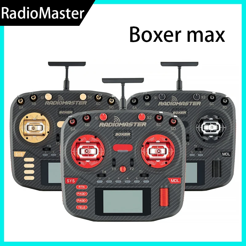 Передатчик Future Flight Radiomaster Boxer Max, пульт дистанционного управления, чехол с узором из углеродного волокна AG01Hall Gimbals, кнопки с ЧПУ, радиоуправляемый дрон Передатчик Future Flight Radiomaster Boxer Max, пульт дистанционного управления, чехол с узором из углеродного волокна AG01Hall Gimbals, кнопки с ЧПУ, радиоуправляемый дрон