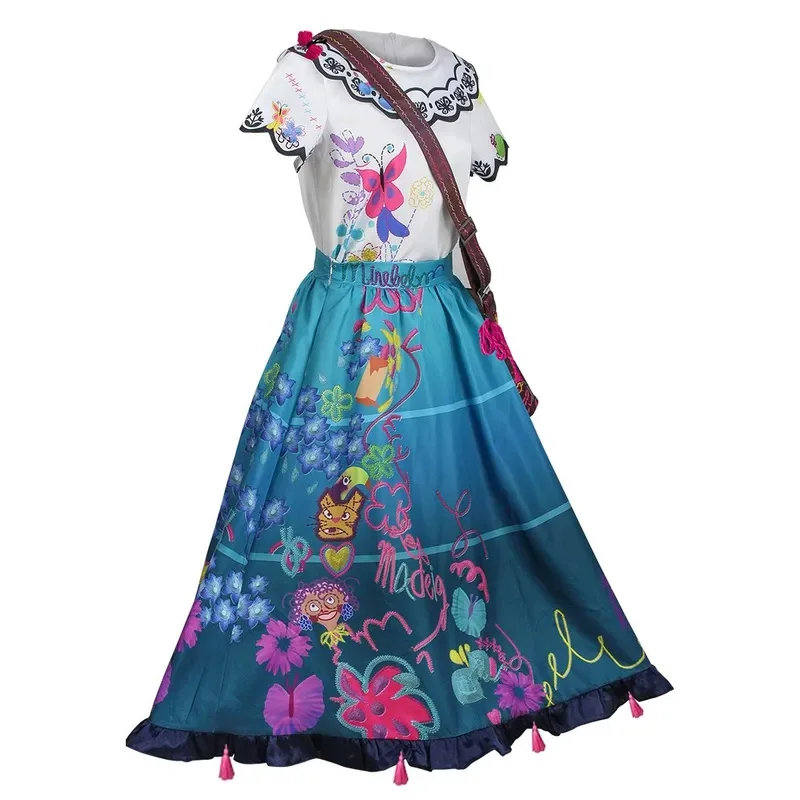 アニメエンカントミラベルトップスカートコスプレ衣装女性大人と子供プリンセスドレスパフォーマンス衣装クリスマスギフト