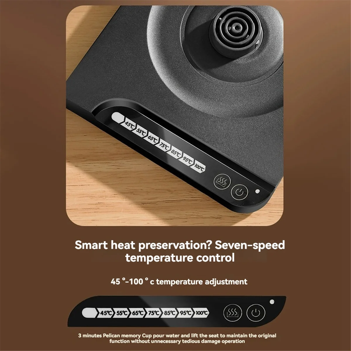 N84R 1000ml Fast Heating Water Pot 304 Stainless Steel Electric Water Kettle & Coffee Kettle Automatic Power Off B EU Plug