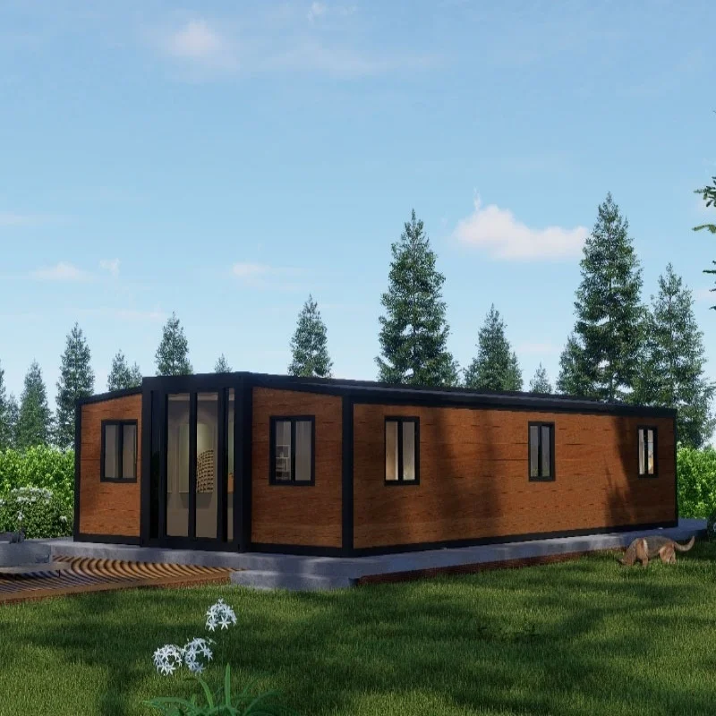 20-Foot Foldable Expandable Steel Container House 2 Bedrooms Kitchen Bathroom for Villa Home Bar Use Modern Design 5+ Year
