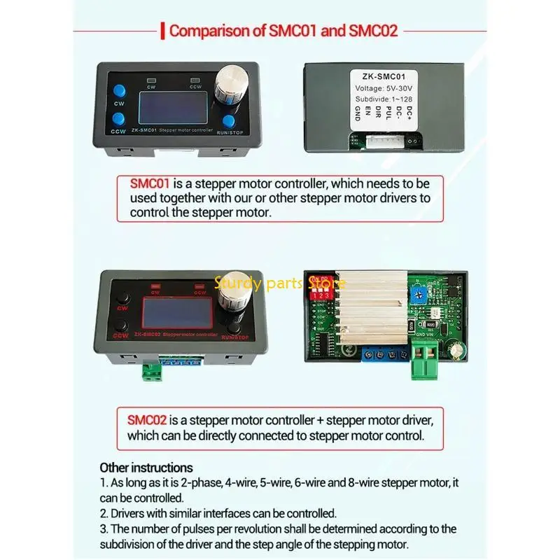 

97QC 57/42 Stepper Motor Speed Control with Adjustable Speed Switch