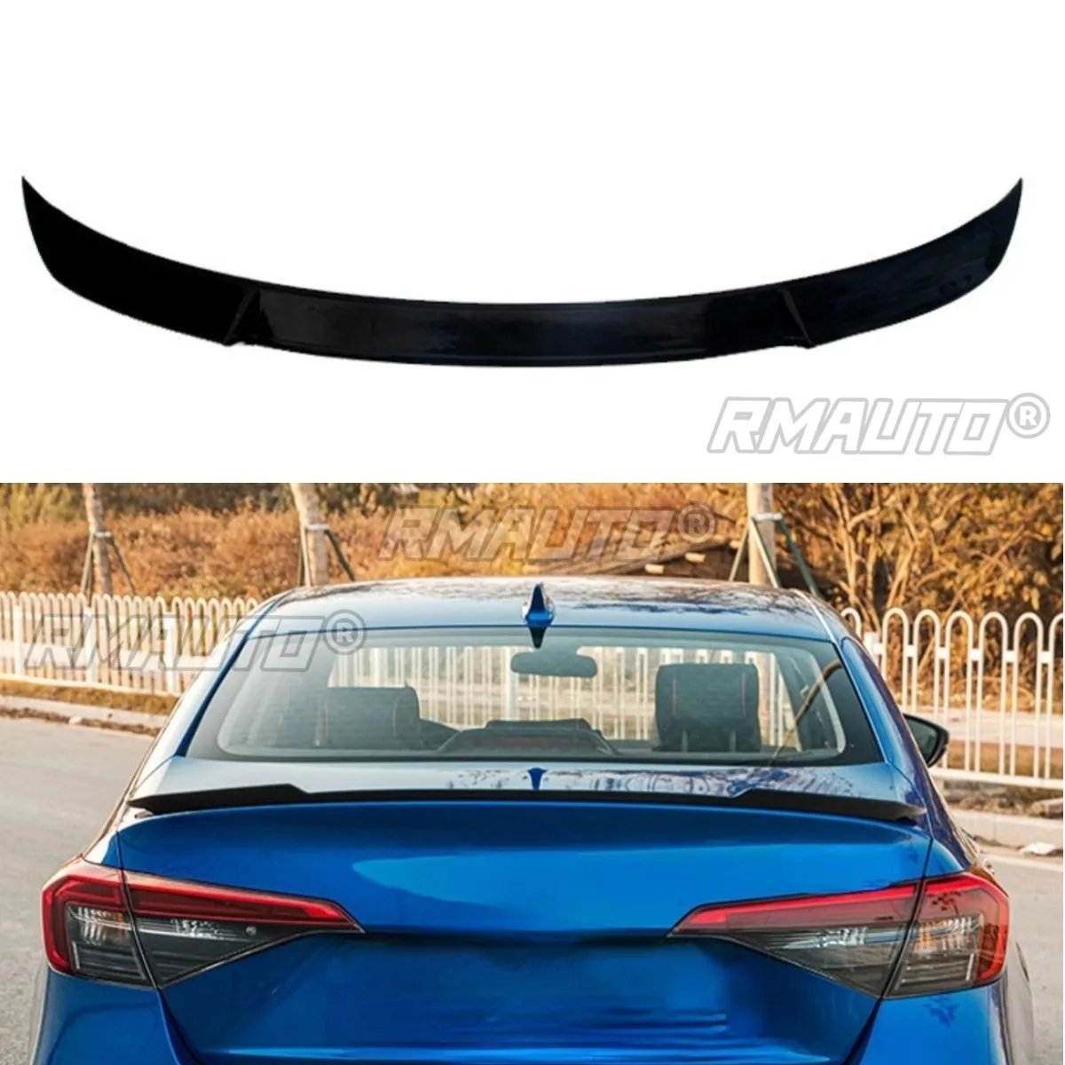 

Для Honda Civic 11-го поколения комплекты для стайлинга, задний спойлер автомобиля, крыло, спойлер багажника, спойлер на крышу, модификация, часть