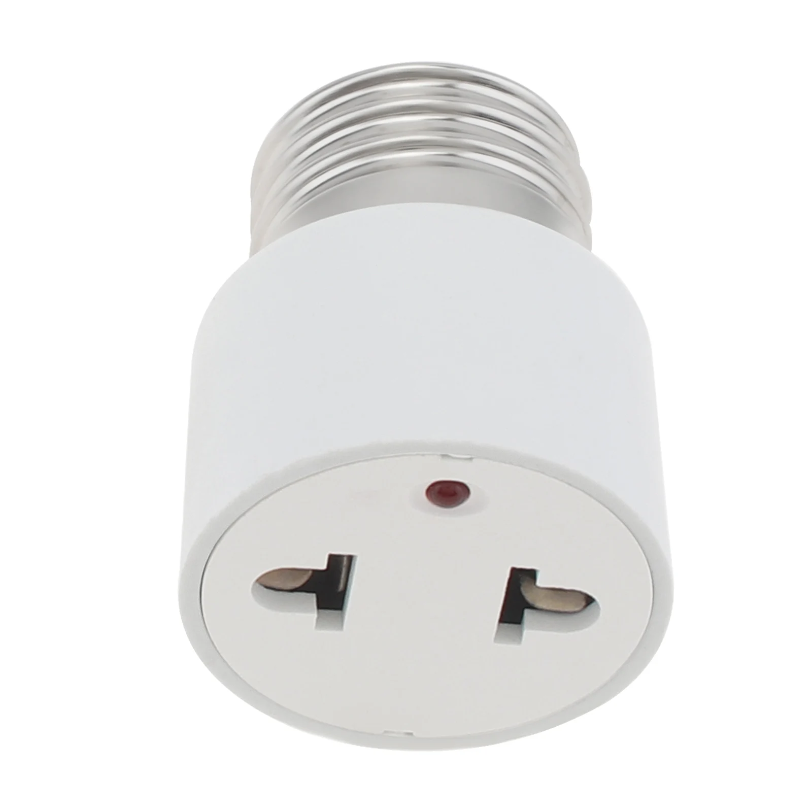 2 Prong Polarity Handy Plug to E26 E27 Socket Adapter Medium Base Light Socket to Plug Outlet Adapter