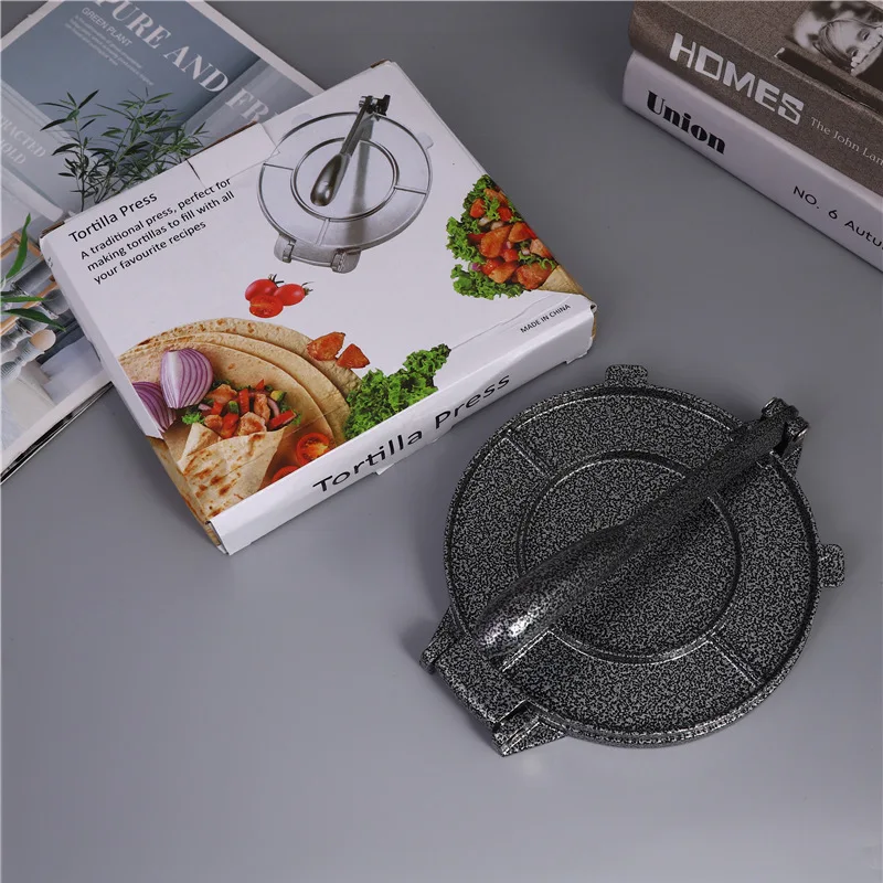 Aluminum alloy cake press Mexican cake press Lazy dumpling skin press artifact