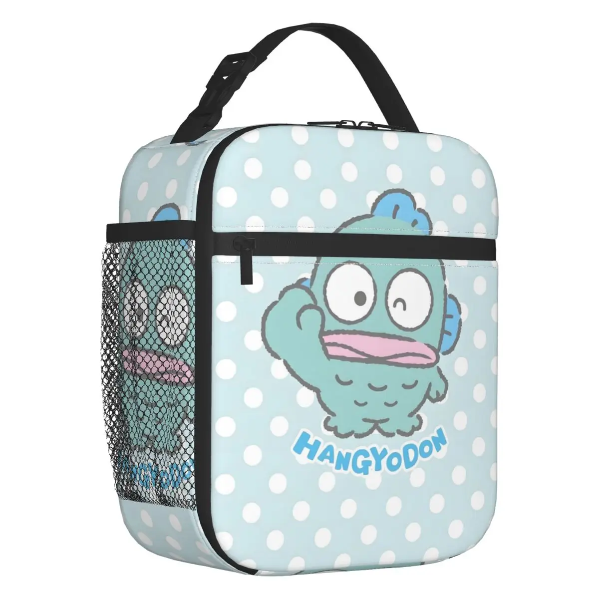 

Custom Hangyodon Insulated Lunch Tote Bag for Women Classical Animal Portable Cooler Thermal Food Lunch Box Kids School Children