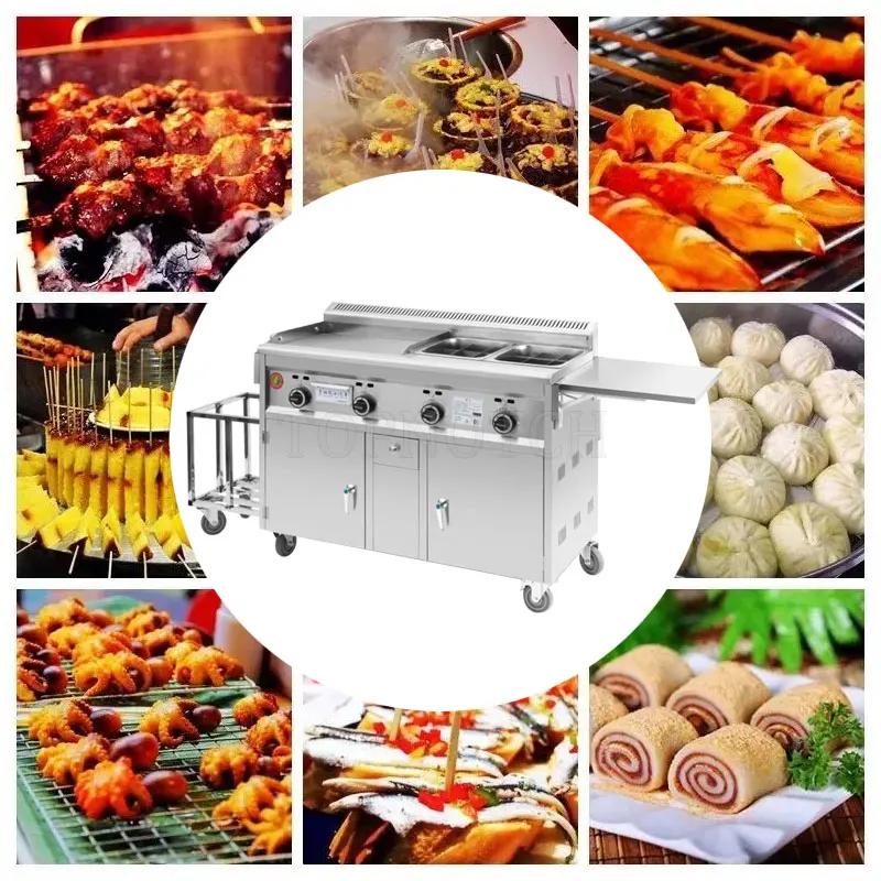 Mobile Caravan Hot Food Coffee Carts For Frying Food Sale Trailer Halal Food Truck