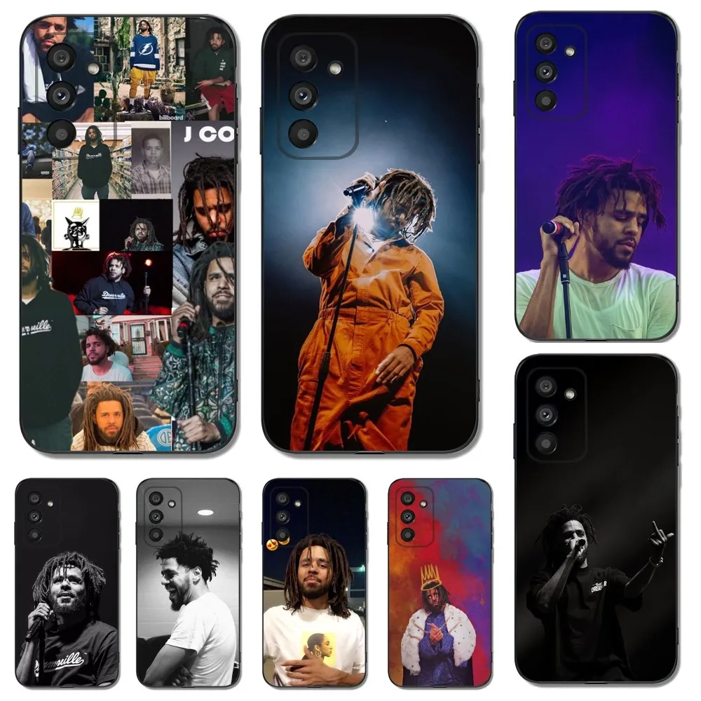 Rapper J C-Cole Phone Case for SamsungS24,S23,S22,S21,S20 Ultra Pro S10,S30Plus,20 Ultra Black Cover