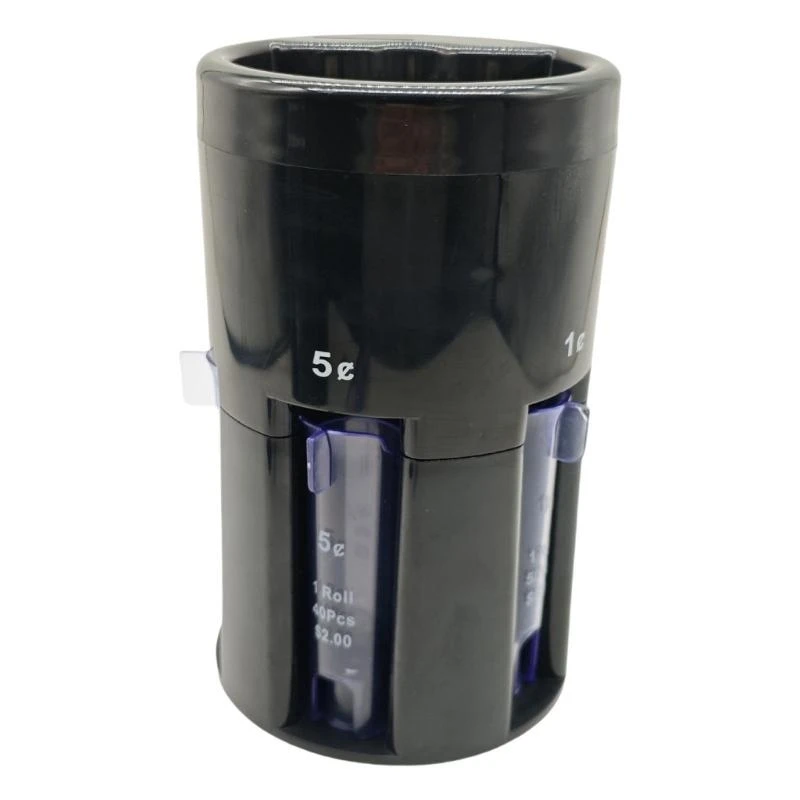 

Precisions Coin Counter Machine 5 in 1 Organizers Includes Tube for Spare Change Storage Automatic Coin Sorter Device