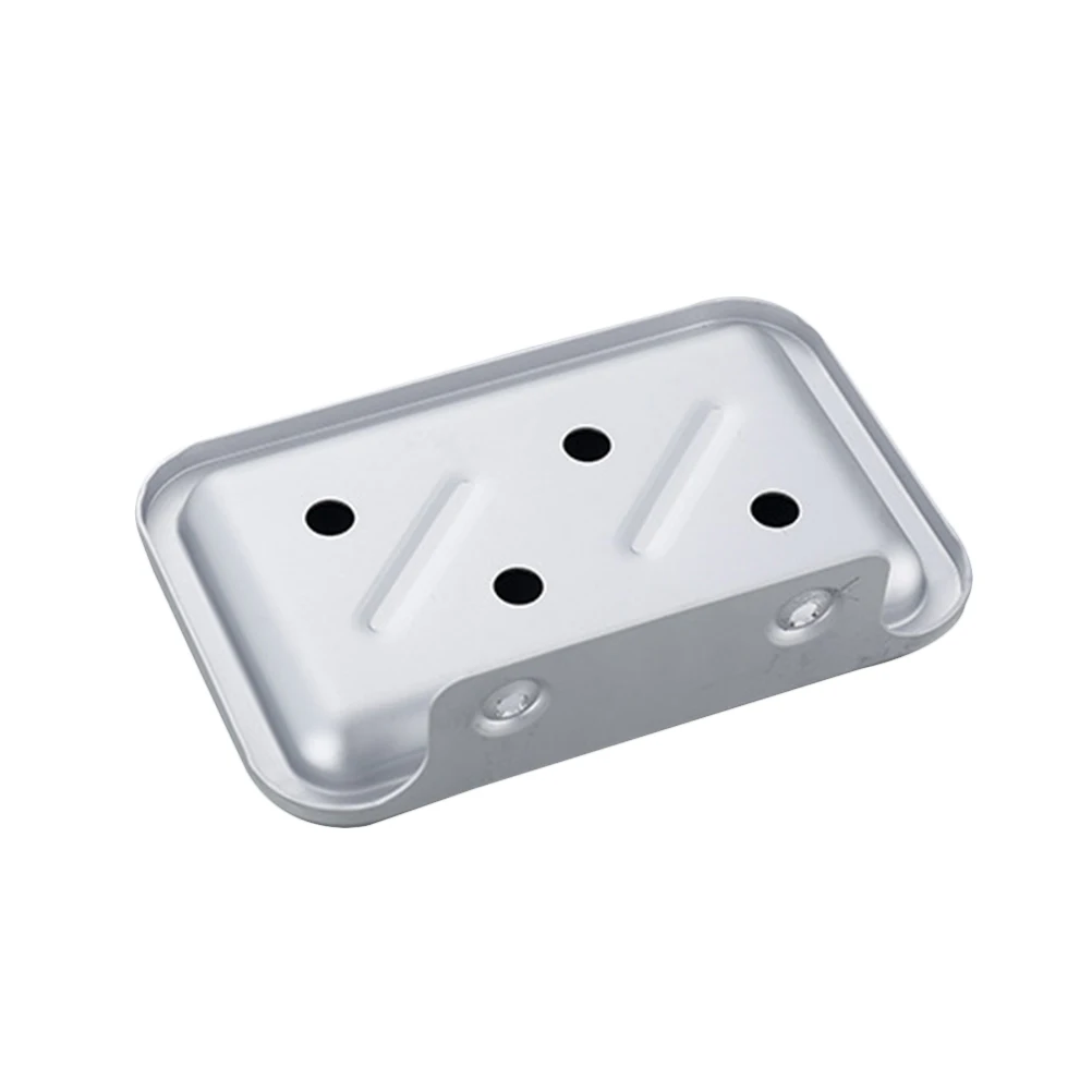 

Black Wall Mounted Soap Dish Holder Vintage Style Aluminum Shelf for Bath Kitchen Laundry Soap Basket Organizer