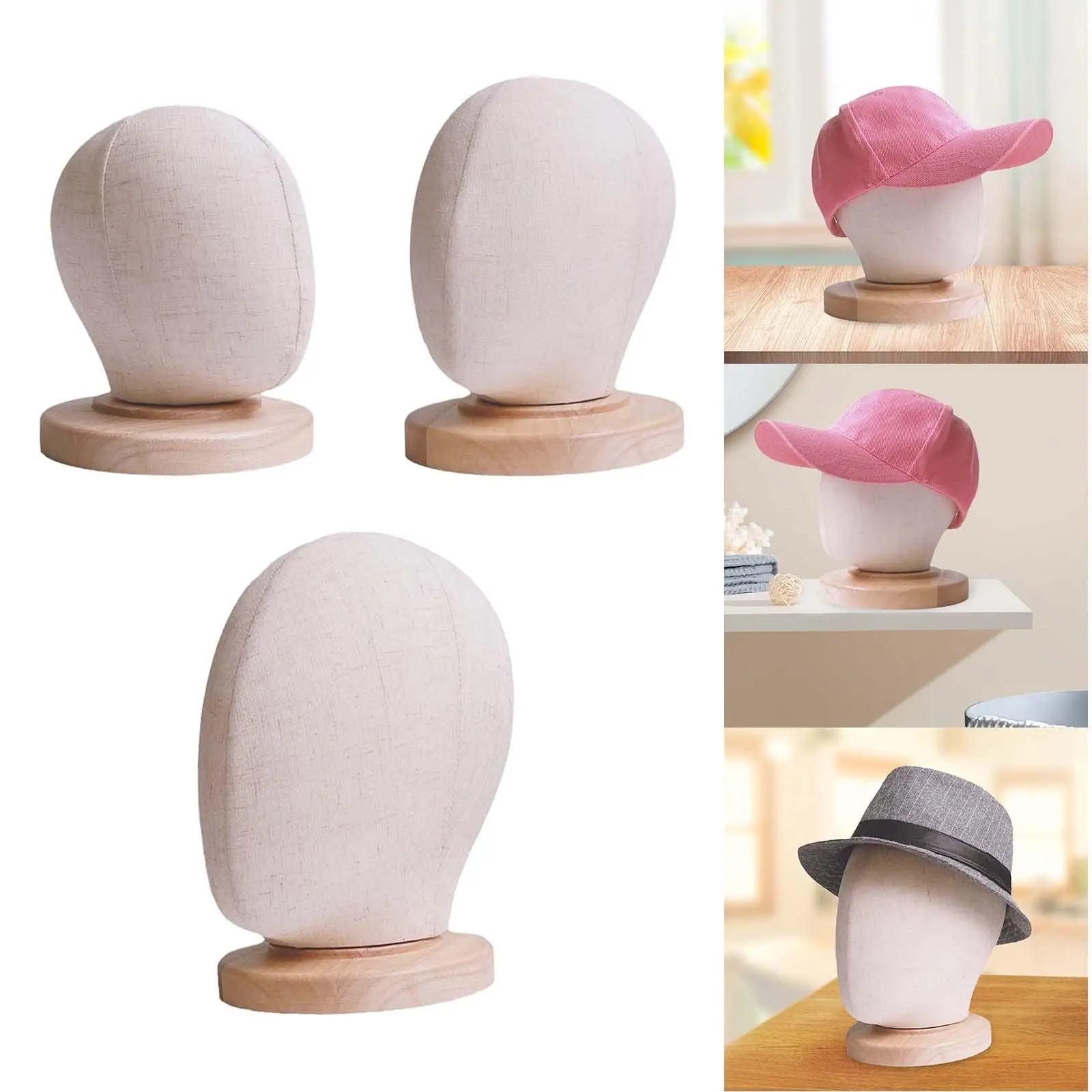 Head Styling Display Model, Caps Storage Rack, Linen Manequim para Salão de Beleza ou Loja