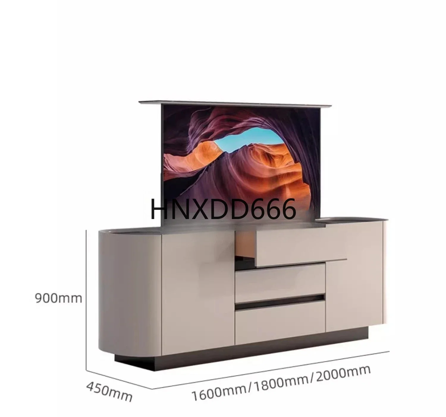 

Hidden intelligent automatic lifting TV cabinet, living room high sofa partition cabinet,