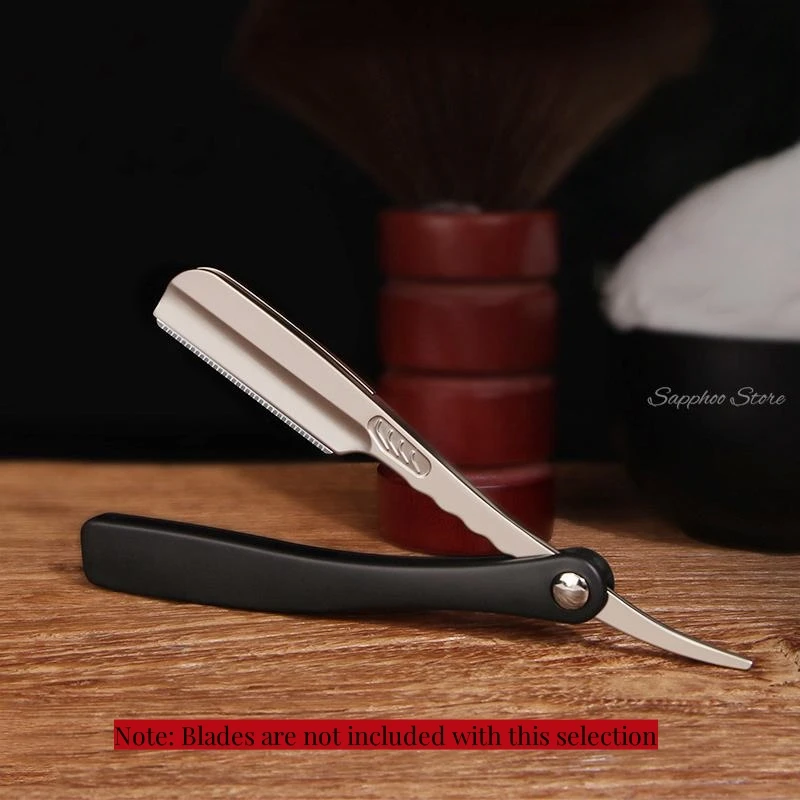 Men's Manual Shaving Straight Razor For Feather Blade ABS Handle Retro Folding Knife Holder Men Shaving Barber Salon Tools Gift