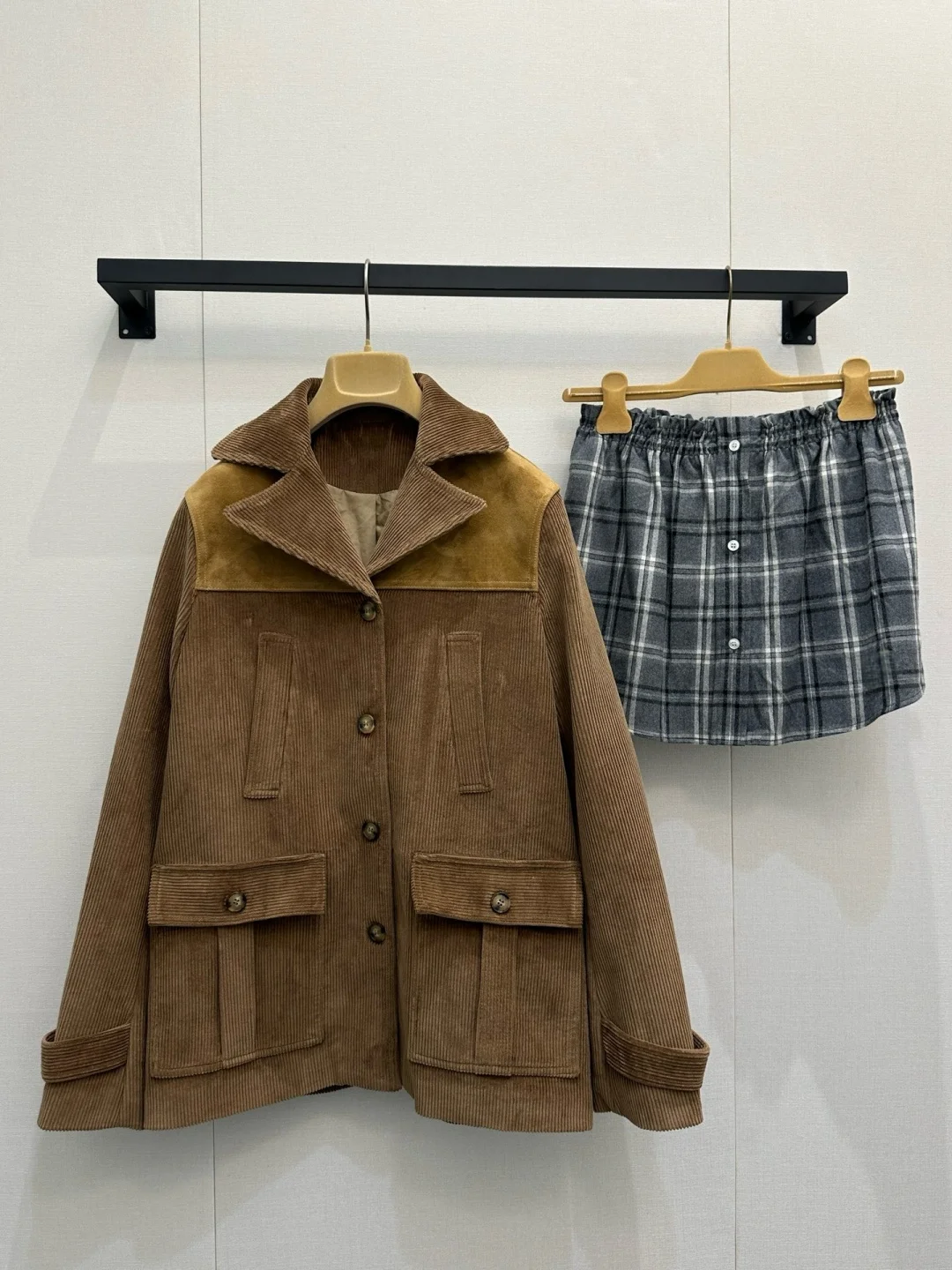 

Женская куртка-рубашка из вельвета с кожаными вставками, темно-коричневая, винтажная, свободного кроя, 100% хлопок, осенне-зимняя верхняя одежда