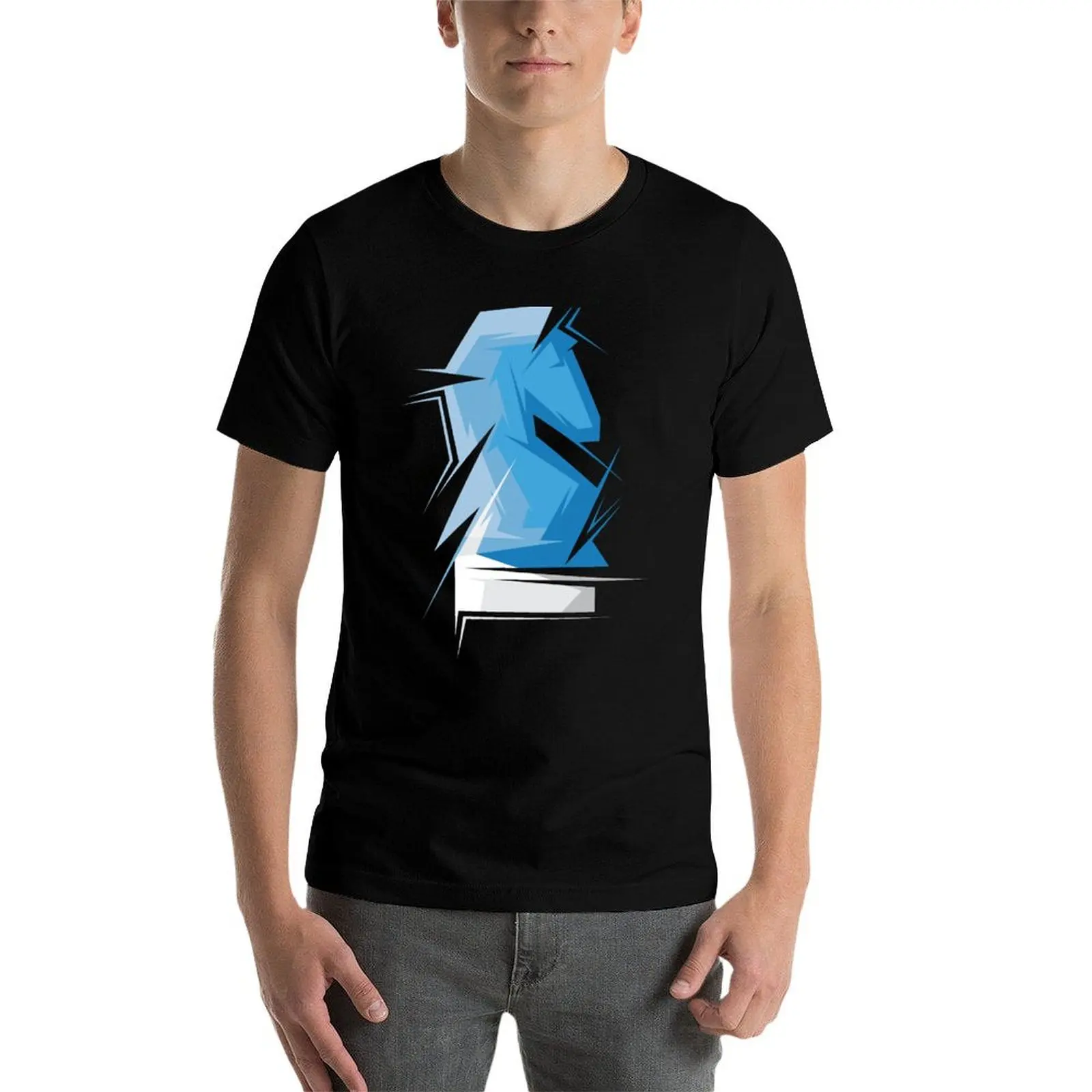 icon chess T-Shirt colors origami designer t man symbol logo club shirt Chess horse