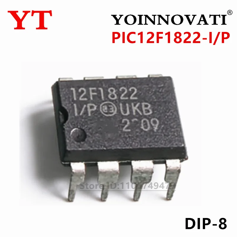 2-100Pcs New PIC12F1822 PIC12F1822-I P 12F1822 Inline  32MHz microcontroller IC