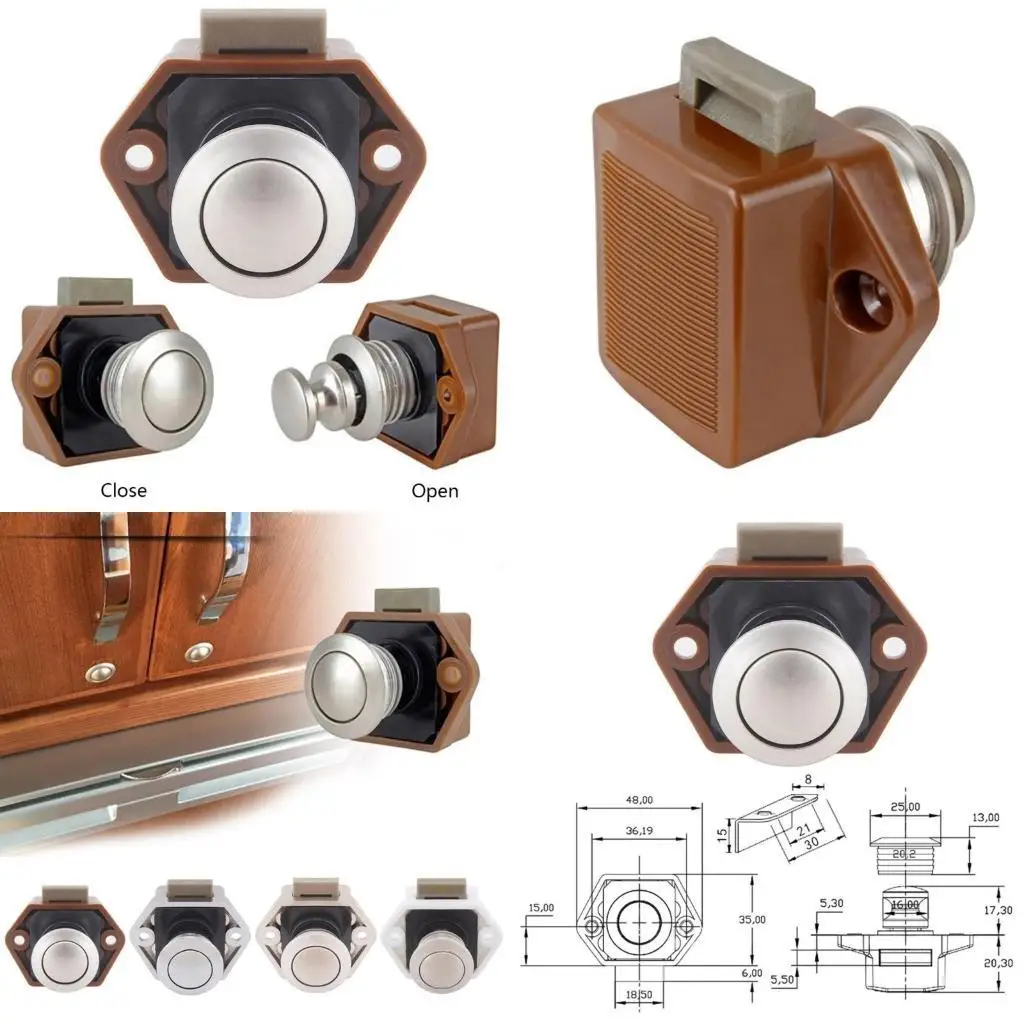 

02DE Wearproof Slam for Latch for Hatch Flush Pull Lock Marine Boat Yacht Door Pullin