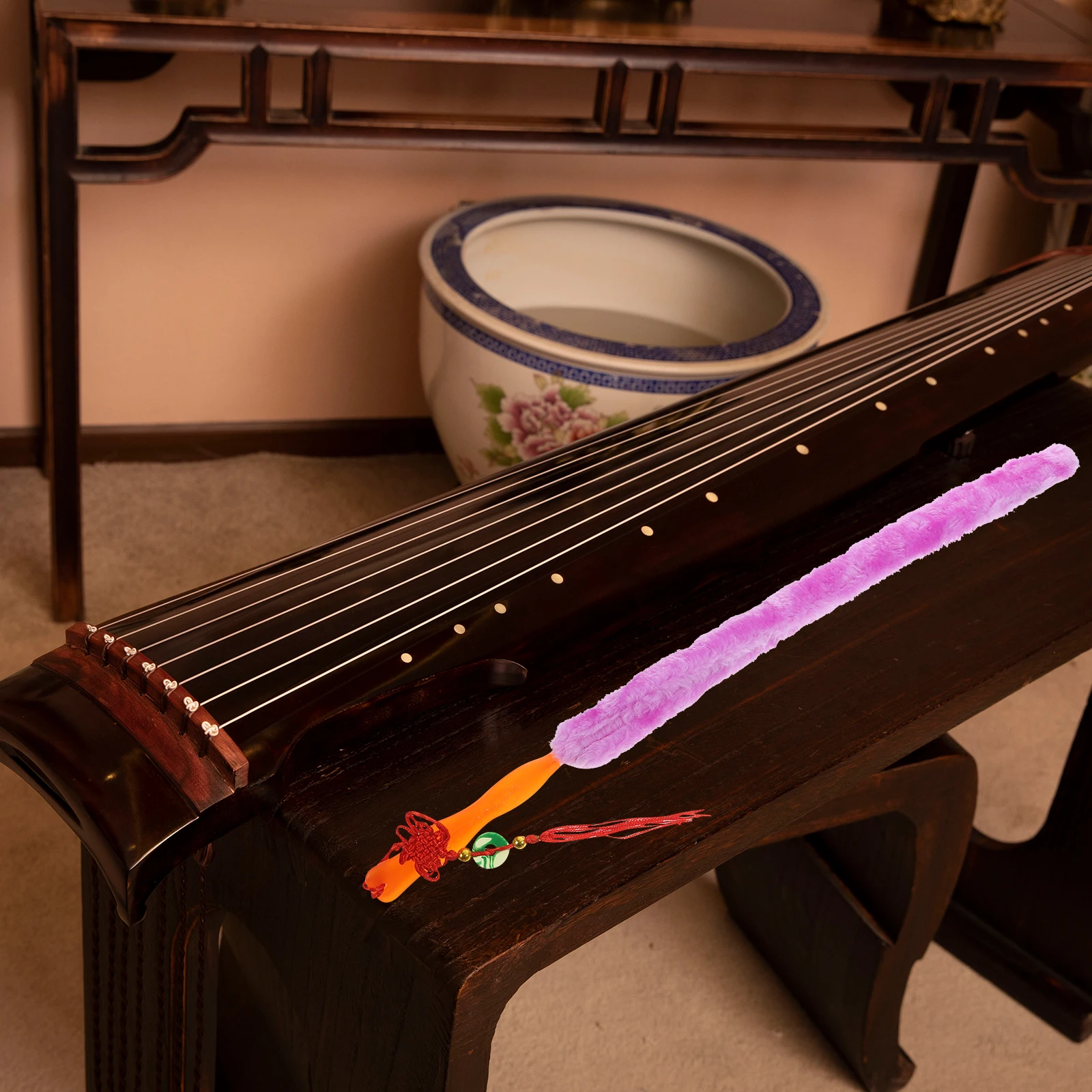 

Guzheng Cleaning Brush Rabbit Removal Instrument Cleaner Durable Musical Supplies Small Portable Storage